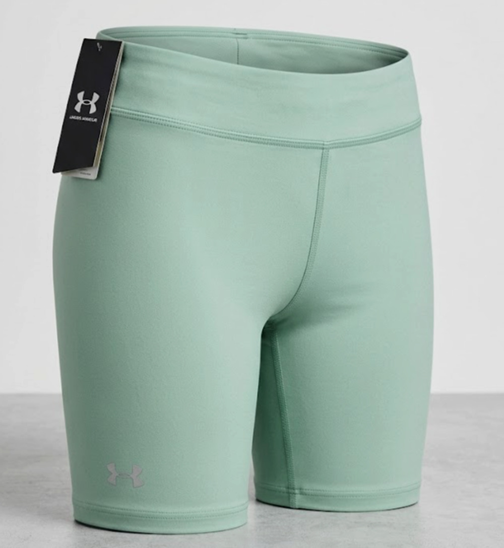 Girls Under Armour Motion Bike Shorts Sage Green Size YXL New with Tags